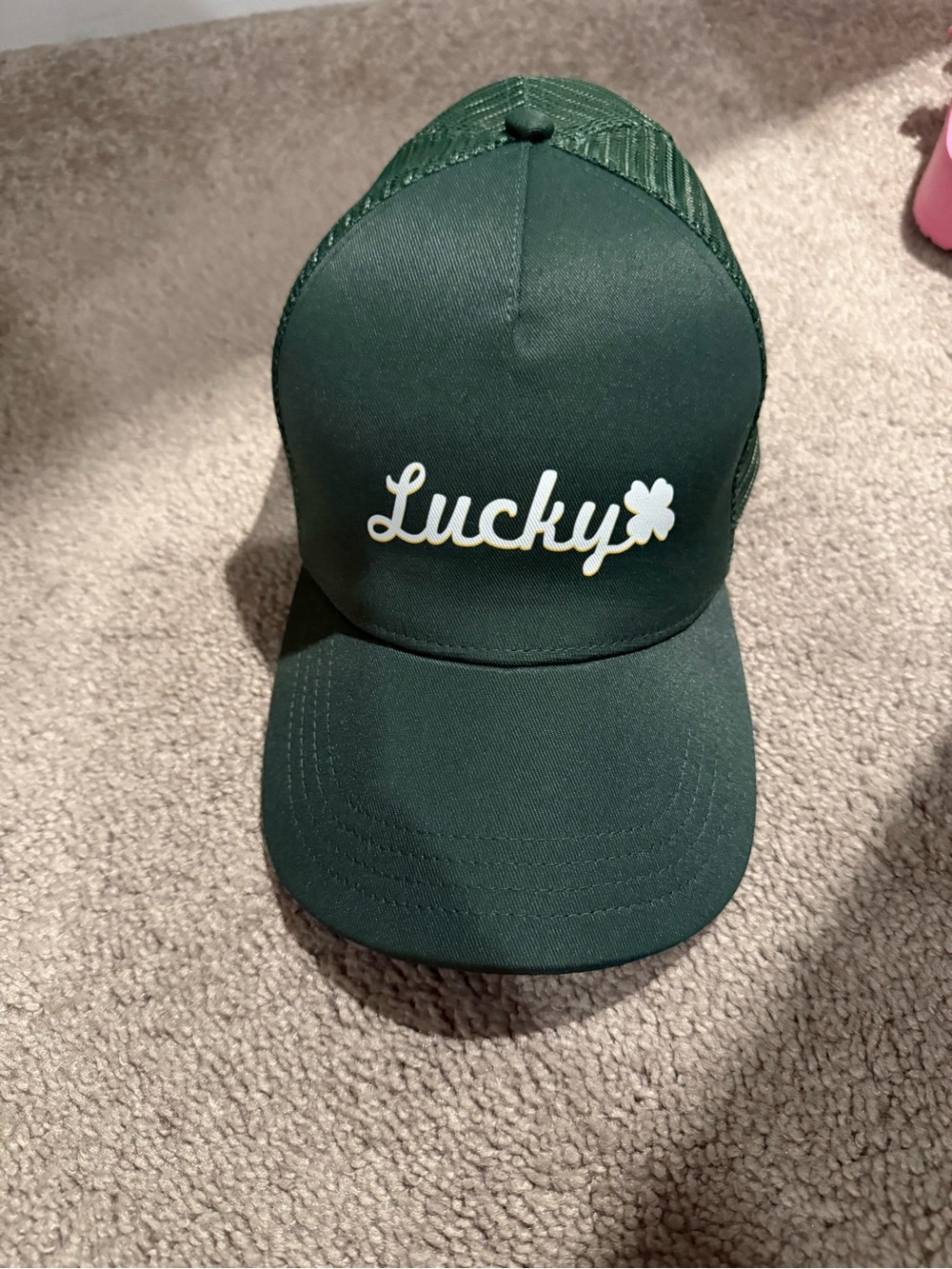 Lucky Trucker Hat. New.